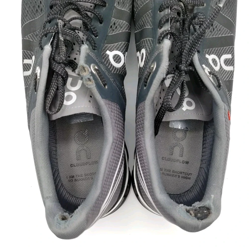 On Running Sneakers Mens 11.5 Grey Cloudflow Road Running CloudTec Shoes